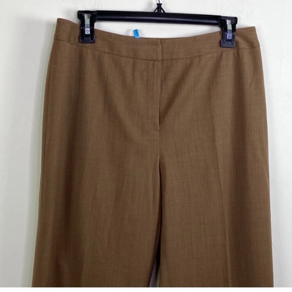 Lafayette 148 New York Tan Women's 8 Trousers lightweight wool stretch B